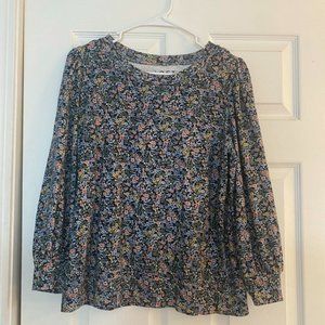 LOFT longsleeve floral top
